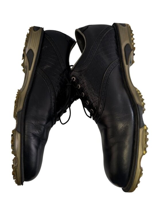 FootJoy DryJoys Tour 53676 Black Croc Leather Spiked Golf Shoes Mens 11 Classic main image 9